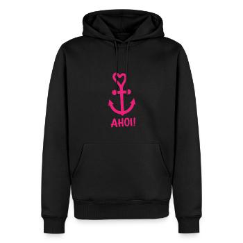 Anker Maritime Meer Segeln - Männer Premium Bio Hoodie - Schwarz - Vorne - Nico (187cm)