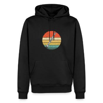 Clarinet Clarinet player Clarinetist - Men’s Premium Organic Hoodie - black - Front - Nico (187cm)