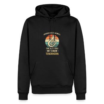 Tenorhorn Tenorhornspieler Tenorhornist - Männer Premium Bio Hoodie - Schwarz - Vorne - Nico (187cm)