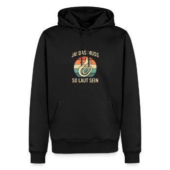 Tenorhorn Tenorhornspieler Tenorhornist - Männer Premium Bio Hoodie - Schwarz - Vorne - Nico (187cm)
