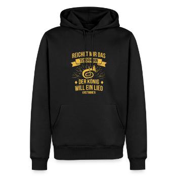 Tenorhorn Tenorhornspieler Tenorhornist - Männer Premium Bio Hoodie - Schwarz - Vorne - Nico (187cm)