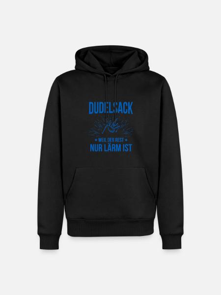 Dudelsack Dudelsackspieler Sackpfeife - Männer Premium Bio Hoodie - Schwarz