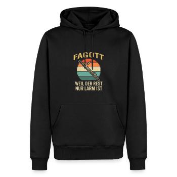 Fagott Fagottspieler Fagottist - Männer Premium Bio Hoodie - Schwarz - Vorne - Nico (187cm)