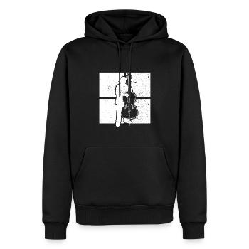 Double bass Double bass player Double bass player - Men’s Premium Organic Hoodie - black - Front - Nico (187cm)