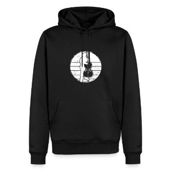 Double bass Double bass player Double bass player - Men’s Premium Organic Hoodie - black - Front - Nico (187cm)