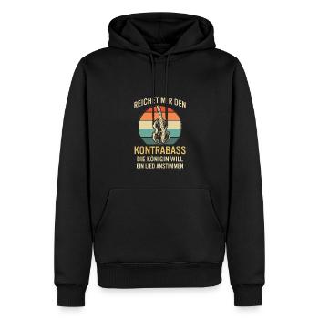 Kontrabass Kontrabassspieler Kontrabassist - Männer Premium Bio Hoodie - Schwarz - Vorne - Nico (187cm)