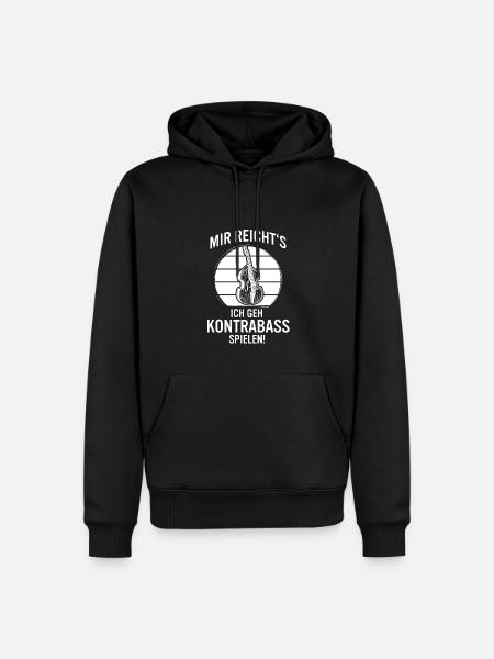 Kontrabass Kontrabassspieler Kontrabassist - Männer Premium Bio Hoodie - Schwarz