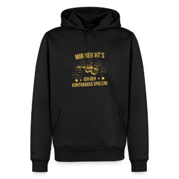 Kontrabass Kontrabassspieler Kontrabassist - Männer Premium Bio Hoodie - Schwarz - Vorne - Nico (187cm)