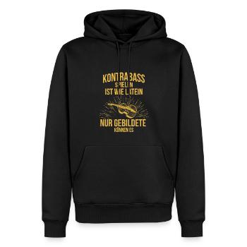 Kontrabass Kontrabassspieler Kontrabassist - Männer Premium Bio Hoodie - Schwarz - Vorne - Nico (187cm)
