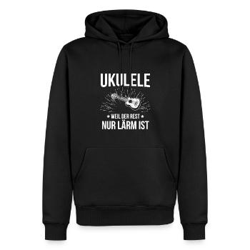Ukulele Ukulele-Spieler Ukulelist - Männer Premium Bio Hoodie - Schwarz - Vorne - Nico (187cm)