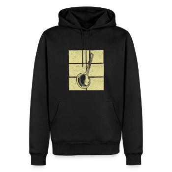 Banjo Banjo joueur Banjoïste - Sweat à capuche Premium bio Homme - noir - Devant - Nico (187cm)