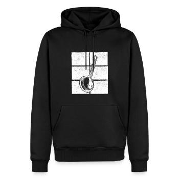 Banjo Banjo joueur Banjoïste - Sweat à capuche Premium bio Homme - noir - Devant - Nico (187cm)