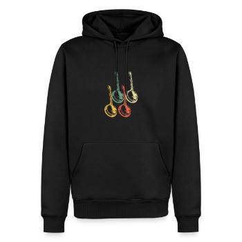 Banjo Banjo joueur Banjoïste - Sweat à capuche Premium bio Homme - noir - Devant - Nico (187cm)