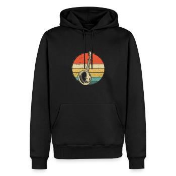 Banjo Banjo joueur Banjoïste - Sweat à capuche Premium bio Homme - noir - Devant - Nico (187cm)