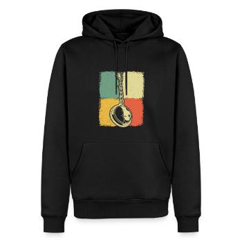 Banjo Banjospieler Banjoist - Männer Premium Bio Hoodie - Schwarz - Vorne - Nico (187cm)