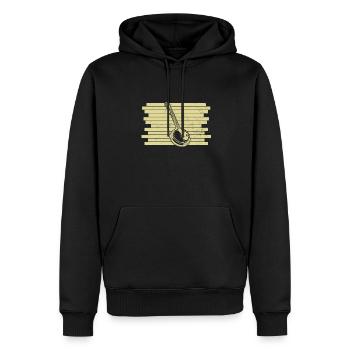 Banjo Banjo joueur Banjoïste - Sweat à capuche Premium bio Homme - noir - Devant - Nico (187cm)
