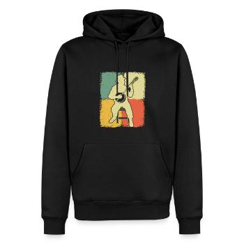 Banjo Banjo joueur Banjoïste - Sweat à capuche Premium bio Homme - noir - Devant - Nico (187cm)