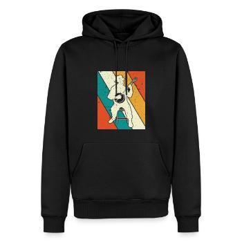 Banjo Banjo joueur Banjoïste - Sweat à capuche Premium bio Homme - noir - Devant - Nico (187cm)