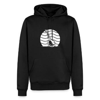Banjo Banjo joueur Banjoïste - Sweat à capuche Premium bio Homme - noir - Devant - Nico (187cm)