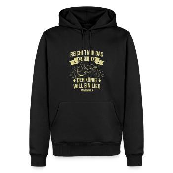 Cello Cellospieler Cellist - Männer Premium Bio Hoodie - Schwarz - Vorne - Nico (187cm)