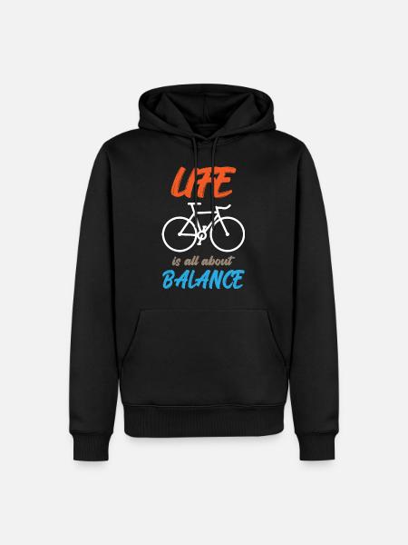 Life Is All About Balance - Men’s Premium Organic Hoodie - black