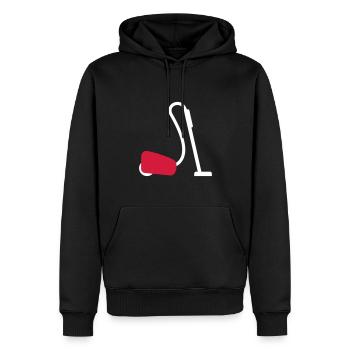 Staubsauger - Männer Premium Bio Hoodie - Schwarz - Vorne - Nico (187cm)