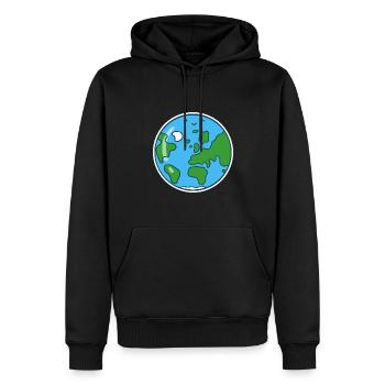 Süße Erde - Männer Premium Bio Hoodie - Schwarz - Vorne - Nico (187cm)