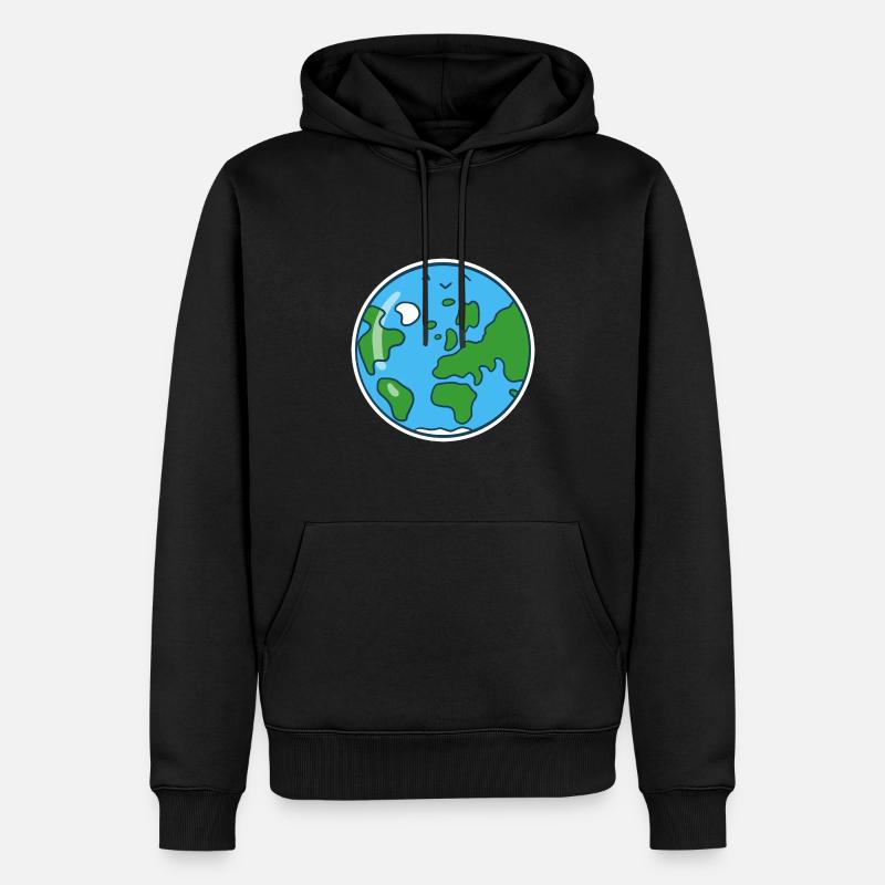 Terre douce - Sweat à capuche Premium bio Homme - noir
