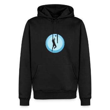 Baggern Beachen - Männer Premium Bio Hoodie - Schwarz - Vorne - Nico (187cm)