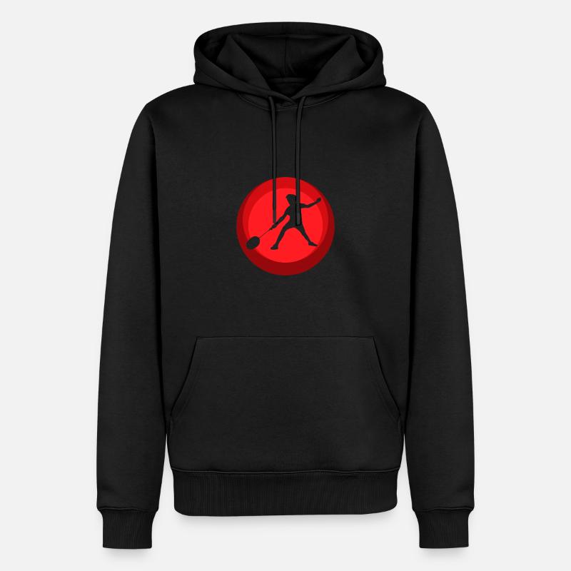 Badminton Drop Badminton - Sweat à capuche Premium bio Homme - noir