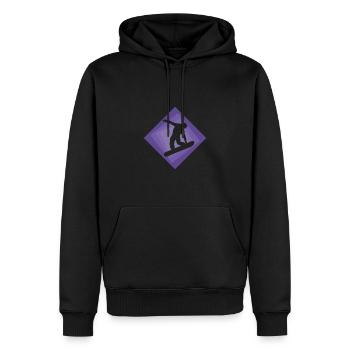 Snowboardfahren Snowboarder - Männer Premium Bio Hoodie - Schwarz - Vorne - Nico (187cm)