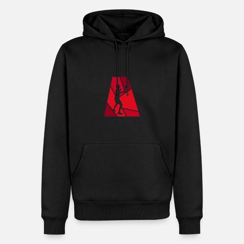 Drop Badminton Player Drop - Sweat à capuche Premium bio Homme - noir