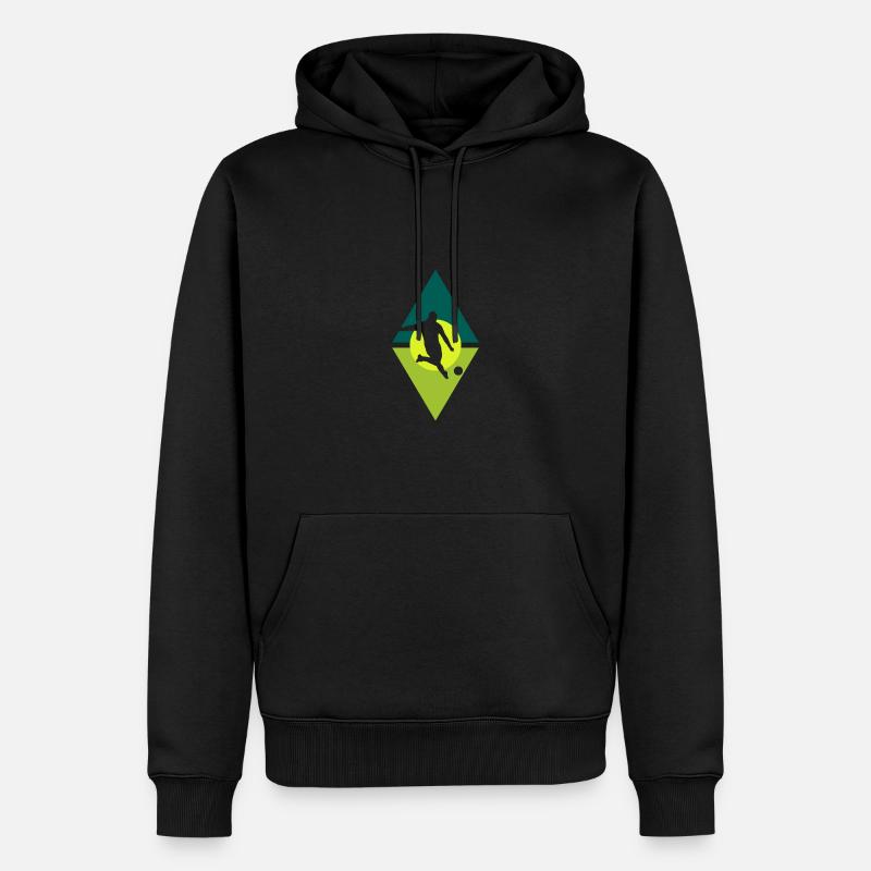 Soccer Gardien de but - Sweat Ă capuche Premium bio Homme - noir
