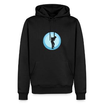 Golf Golfer Golfball - Männer Premium Bio Hoodie - Schwarz - Vorne - Nico (187cm)