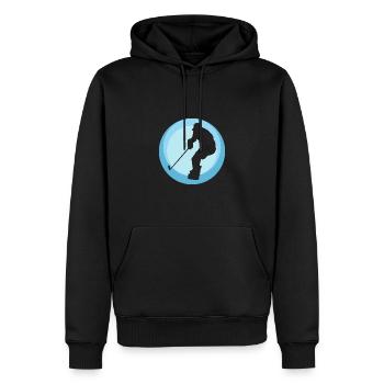 Bodycheck Eishockey - Men’s Premium Organic Hoodie - black - Front - Nico (187cm)