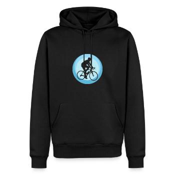 Bicycle Fahrradfahren - Männer Premium Bio Hoodie - Schwarz - Vorne - Nico (187cm)