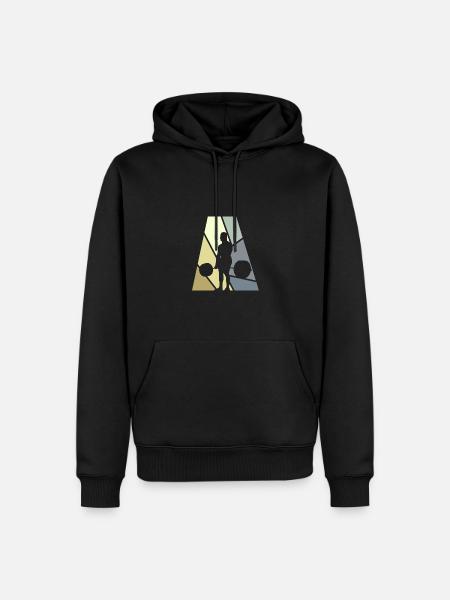 Weight Lifting Gym - Men’s Premium Organic Hoodie - black