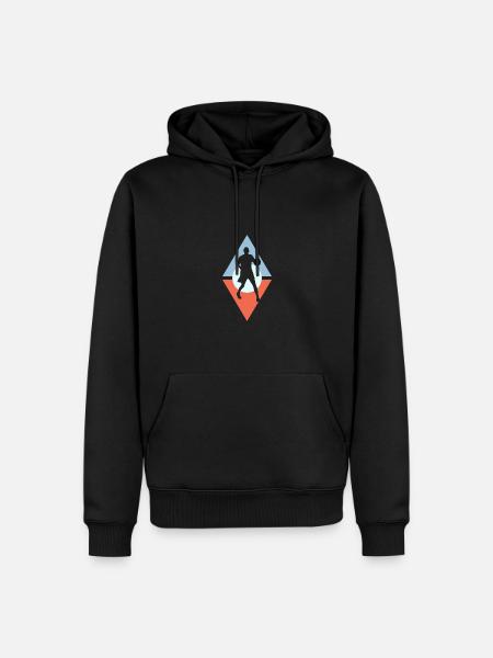 Basketball Dunk - Men’s Premium Organic Hoodie - black