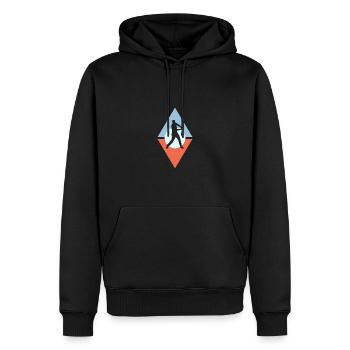 Baseball Catcher - Men’s Premium Organic Hoodie - black - Front - Nico (187cm)