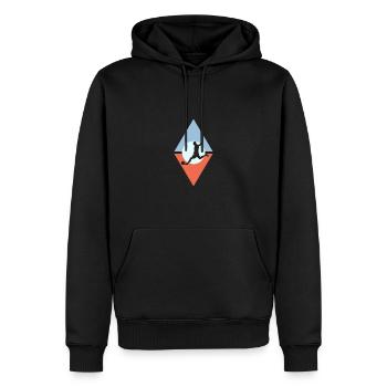 Fußball Fussball Verteidiger - Männer Premium Bio Hoodie - Schwarz - Vorne - Nico (187cm)