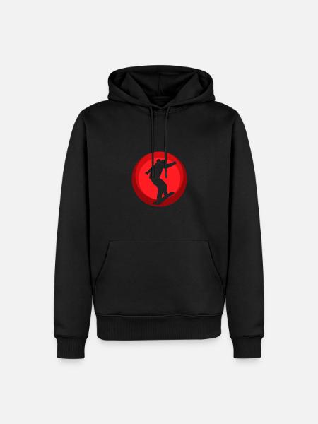 Snowboard Snowboarding Snowboard - Sweat à capuche Premium bio Homme - noir
