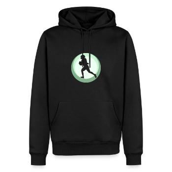 American Football Gridiron Touchdown - Männer Premium Bio Hoodie - Schwarz - Vorne - Nico (187cm)