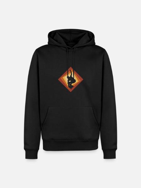 Skateboarder Skateboarding Skateboarder - Männer Premium Bio Hoodie - Schwarz