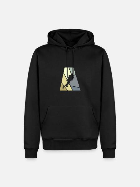 Gridiron Touchdown Rugby - Männer Premium Bio Hoodie - Schwarz