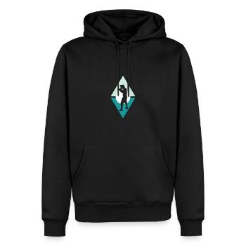 Boxes Gloves Boxes - Men’s Premium Organic Hoodie - black - Front - Nico (187cm)