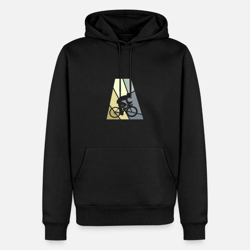 Radfahrer Bicycle - Männer Premium Bio Hoodie - Schwarz