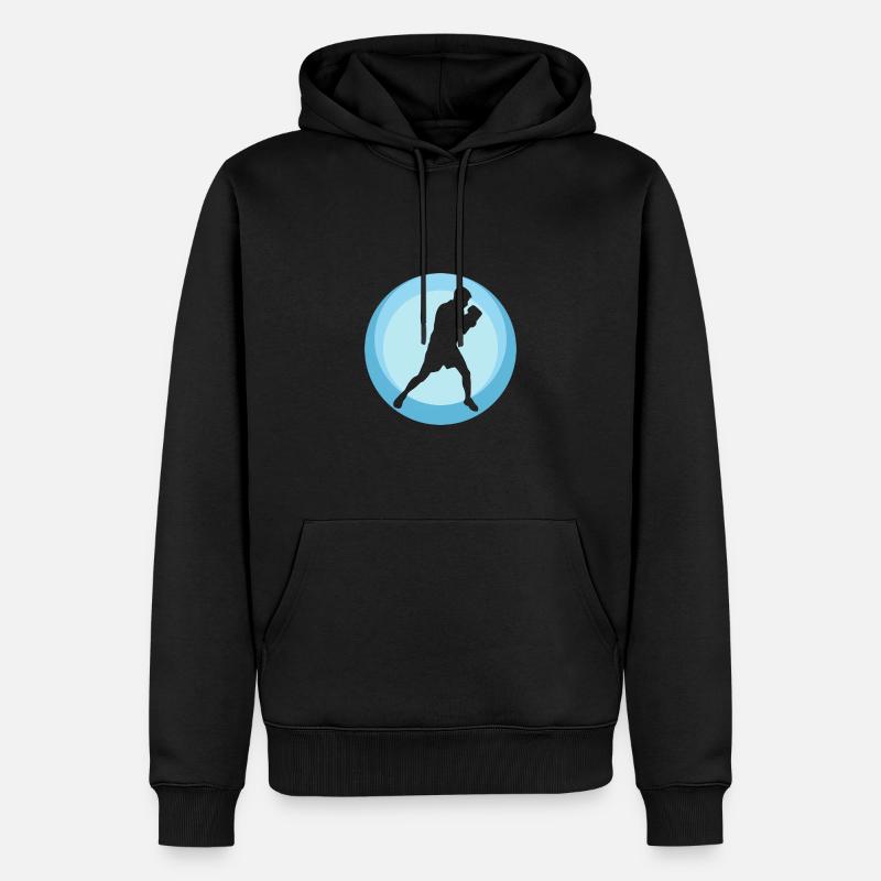 Boxen Boxer Boxkampf - Männer Premium Bio Hoodie - Schwarz