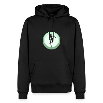 Skateboard Skateboarder Skaten - Männer Premium Bio Hoodie - Schwarz - Vorne - Nico (187cm)