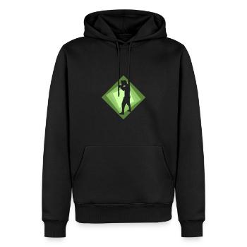 Uppercut Gloves - Männer Premium Bio Hoodie - Schwarz - Vorne - Nico (187cm)