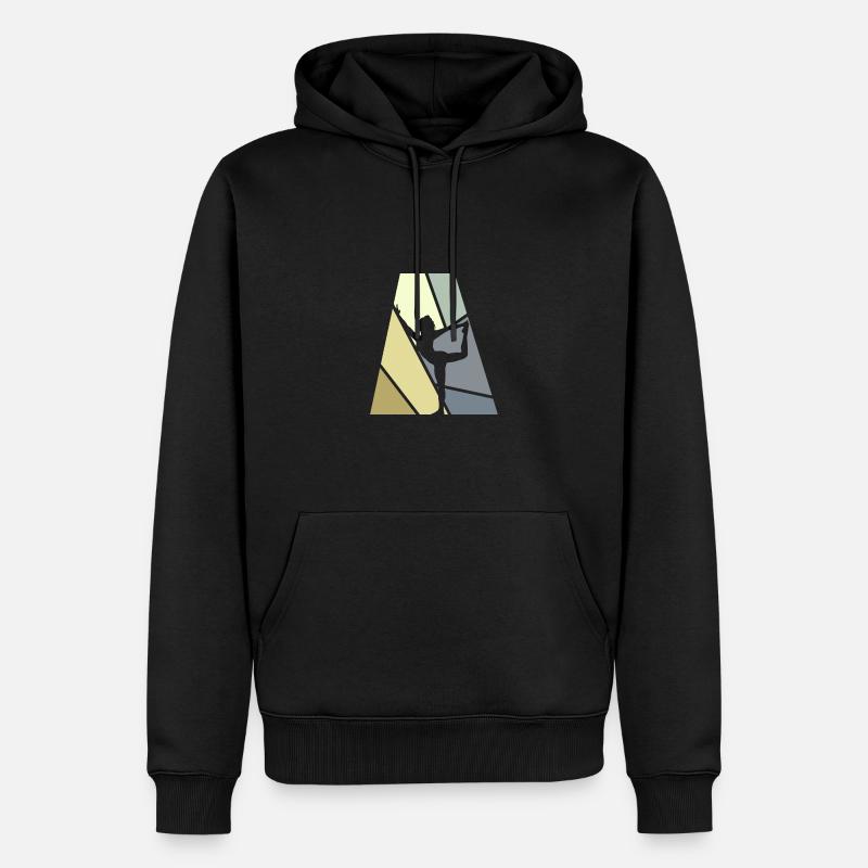 Salutation au soleil Yin - Sweat à capuche Premium bio Homme - noir